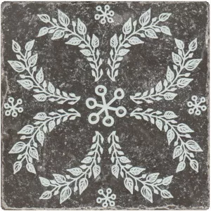 Декор Stone4Home Marble Натуральный мрамор Black motif №5 10x10 см