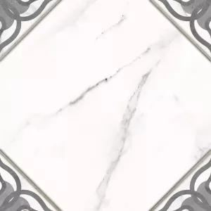Керамический гранит Cersanit Gretta A16064 узоры белый рельеф 29,8х29,8 см