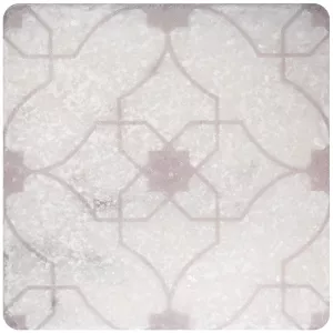 Декор Stone4Home Marble Натуральный мрамор White motif №7 10x10 см